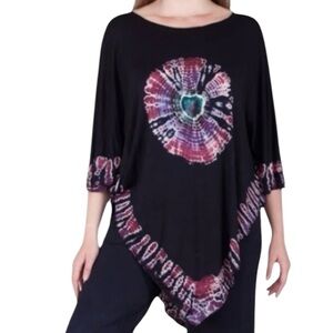 Tye-Dye Free-Style  Blouse onesize ￼12809. CL/GR11